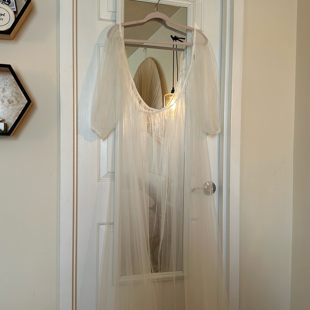 Bridal Cape with sleeves